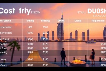 Költségek és árak Dubai utazáshoz: szállás, étkezés, közlekedés