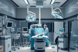 Egynapos sebészeti beavatkozás előkészületei az operációs teremben