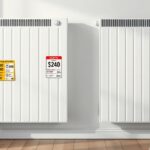 Két elektromos fűtőpanel különböző árakkal és jellemzőkkel