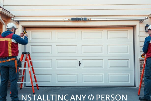 Elektromos garázskapu beszerelése szakemberek által.