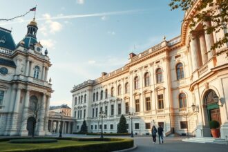 Elit iskola épülete Magyarországon