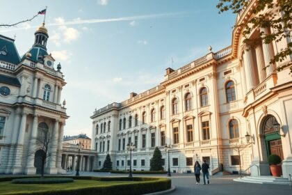 Elit iskola épülete Magyarországon