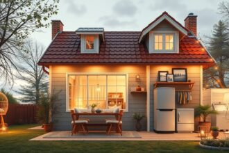 Családi ház fűtött terasszal és modern berendezésekkel