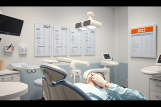 Fogorvosi rendelő 2025-ös árakkal és kezelési tervekkel.