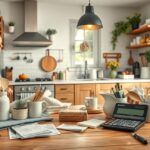 Modern konyha háztartási költségek nyomon követéséhez