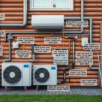Hőszivattyú rendszer és költségek bemutatása egy ház falán