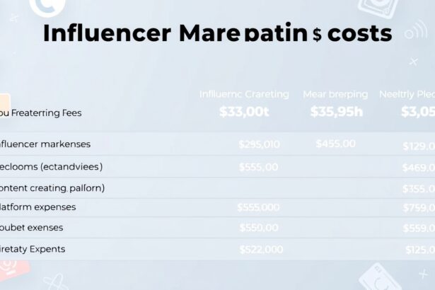 Infl influencer kampány költségek összehasonlítása grafikán