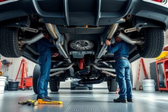 Autó alvázvédelem karbantartás közben