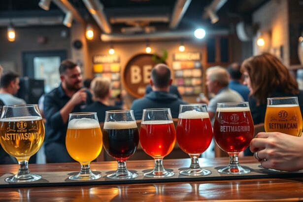 Kézműves sörkóstoló különböző sörfajtákkal