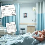 Újszülött egy kórházi ágyon, szülés költségei