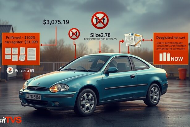 Zöld színű autó a forgalomból való kivonás költségeivel