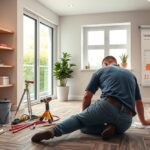 Padlófűtés kiépítése lebonyolítása, különféle szerszámokkal