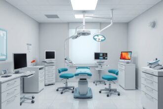 Modern plasztikai sebészeti rendelő berendezése