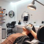 Sminktetoválás folyamata egy modern stúdióban