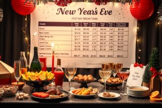 Szilveszteri buli tervezés költségei és ünnepi dekoráció