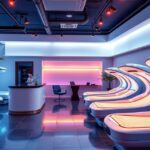 Modern szolárium berendezések egy elegáns stúdióban