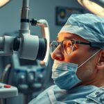 Sürgős szürkehályog műtét előkészületei orvosi berendezésekkel