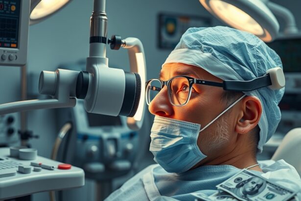 Sürgős szürkehályog műtét előkészületei orvosi berendezésekkel