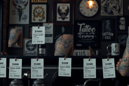 Tetoválás árak és stúdió információk a tetoválószalonban.