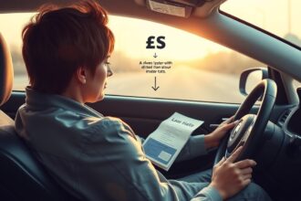 Autóvezetés közben jogosítvány tanulására készülve