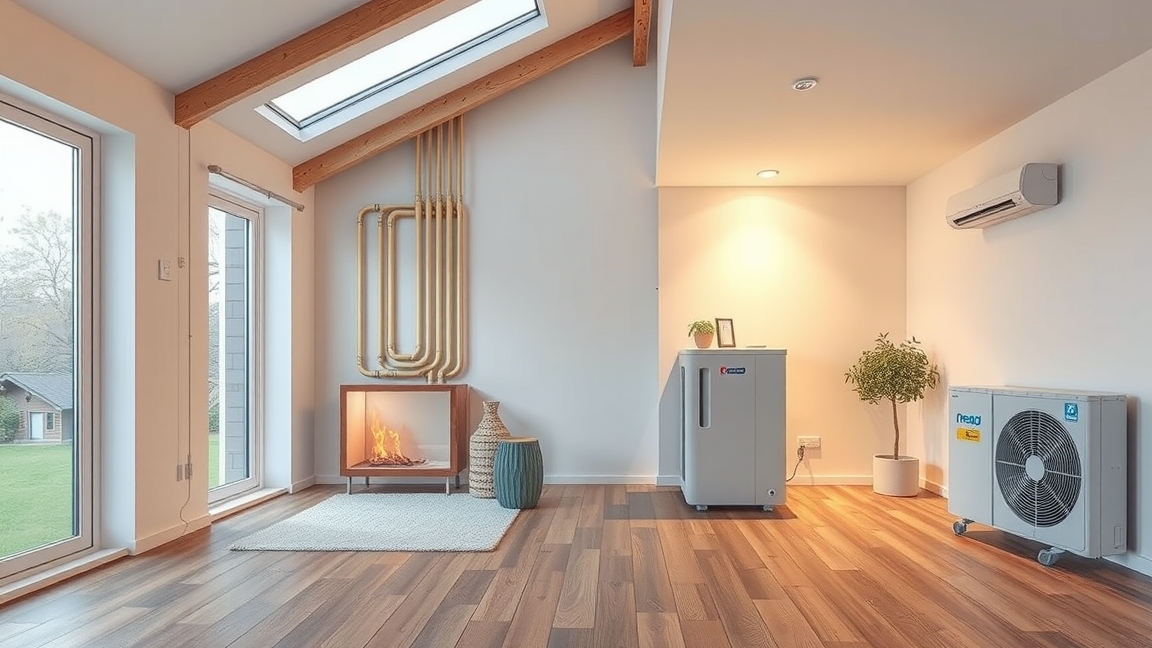 Modern otthon hőszivattyúval és gázfűtés helyett