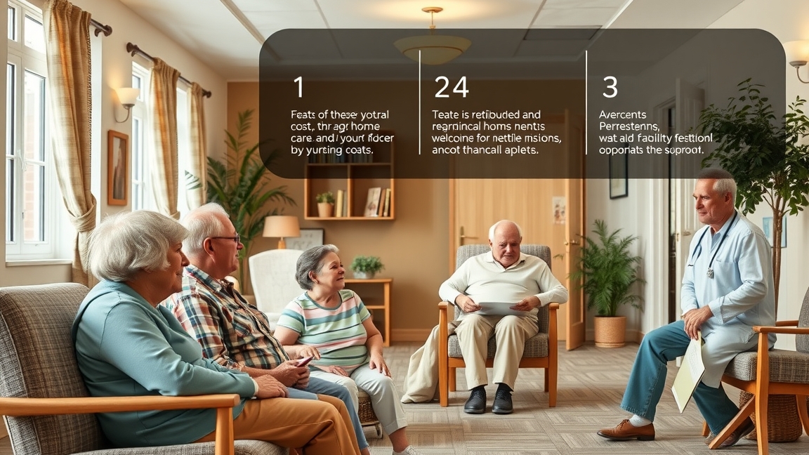 Idősek otthona, ahol a lakók különböző aktivitásokban vesznek részt.