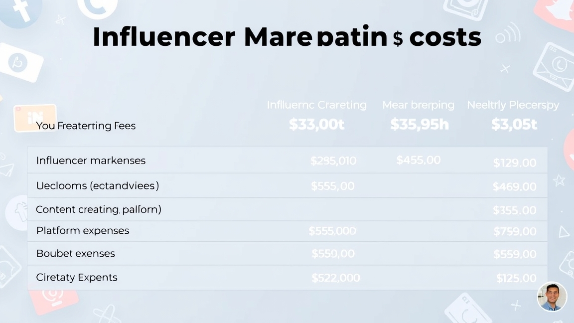 Infl influencer kampány költségek összehasonlítása grafikán