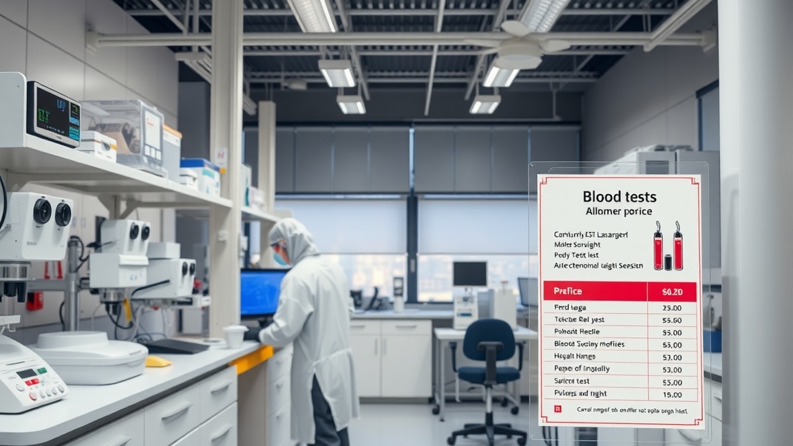 Laboratóriumban végzett vérvizsgálat árlistája