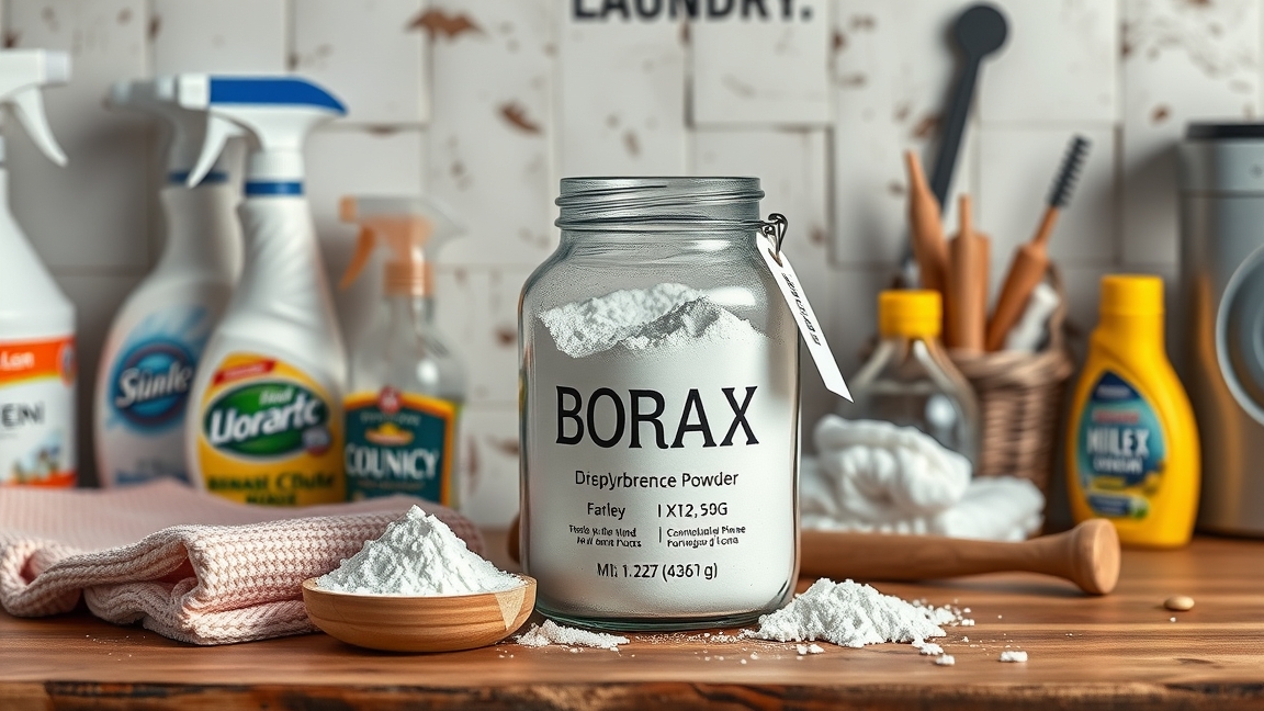 Bórax tisztítószer használatra kész konyhában