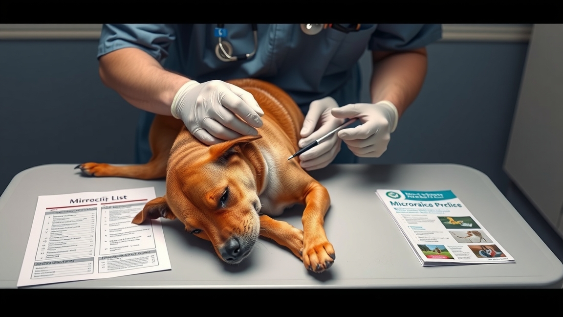 Kutyachip beültetése állatorvosi rendelőben