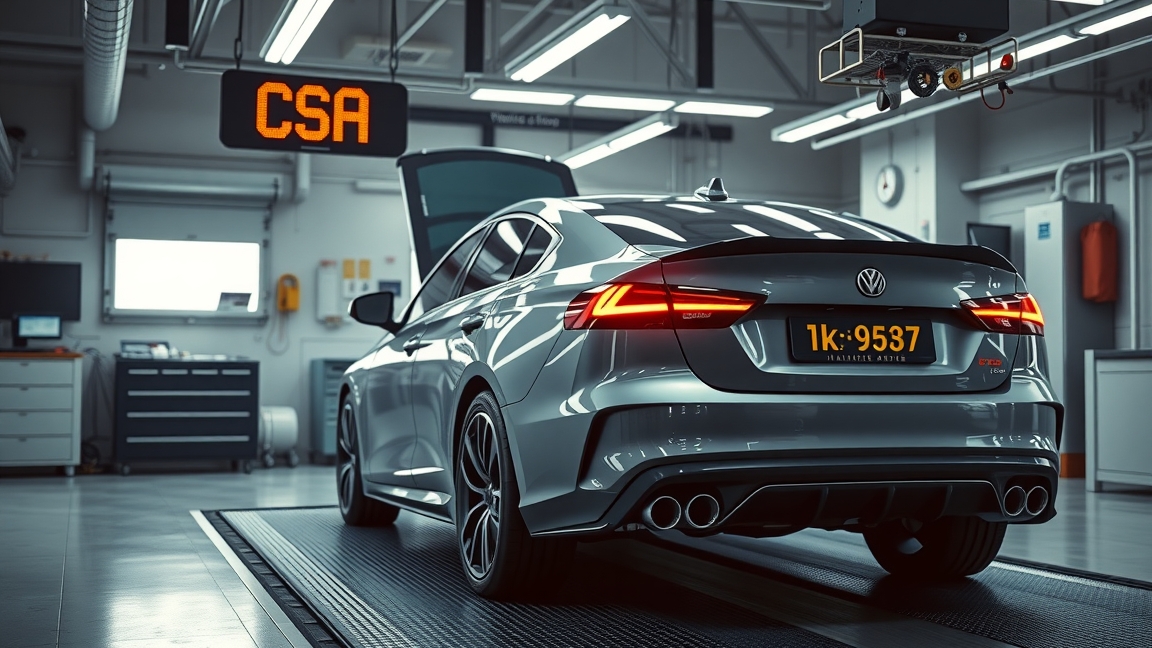 Műszaki vizsga autószerelő műhelyben 2025-ben