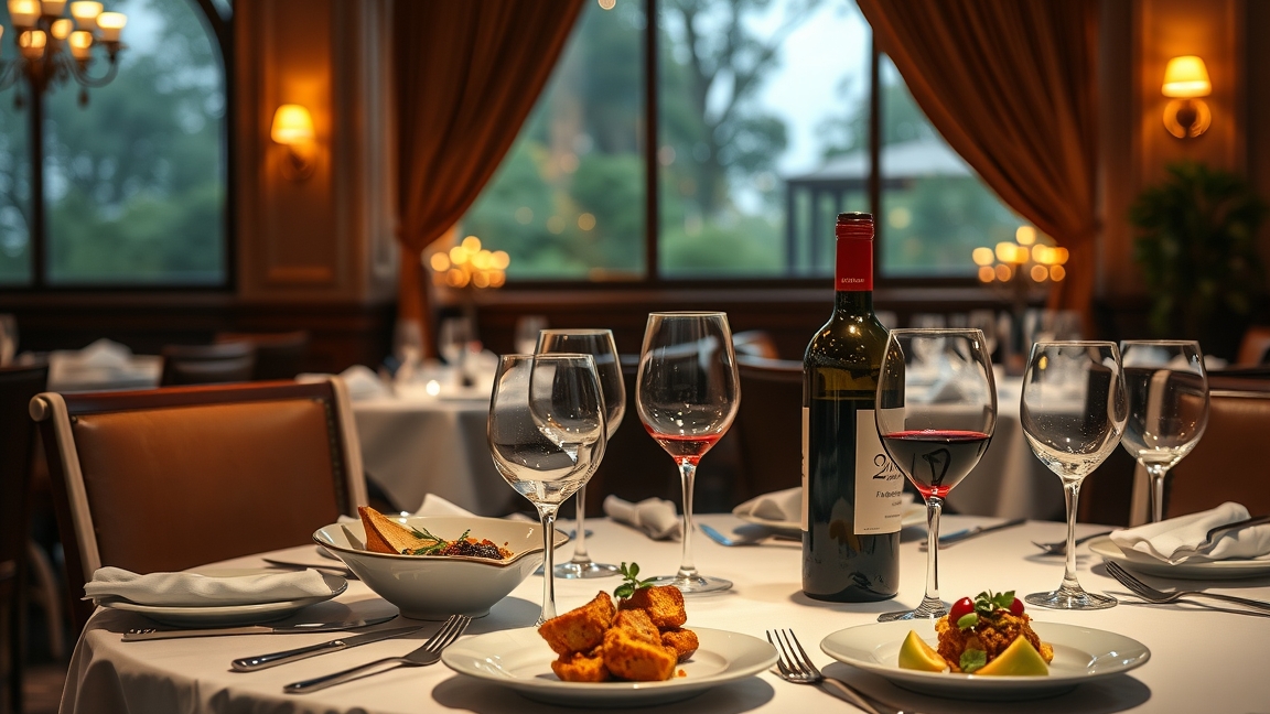 Elegáns borvacsora tematikus étteremben, ínycsiklandó ételekkel.