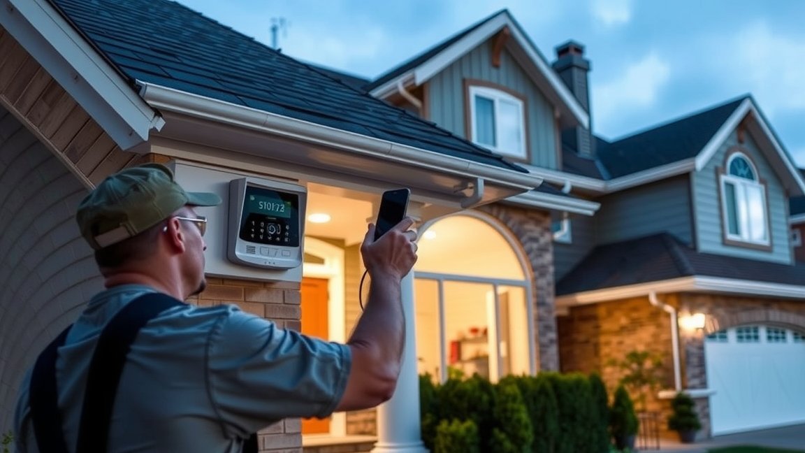 Riasztórendszer telepítése otthoni környezetben