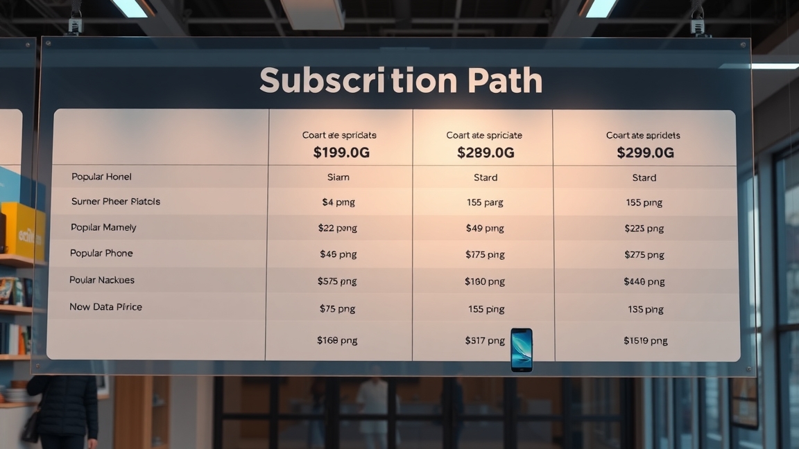 Mobiltelefon-előfizetés árak és lehetőségek táblázata