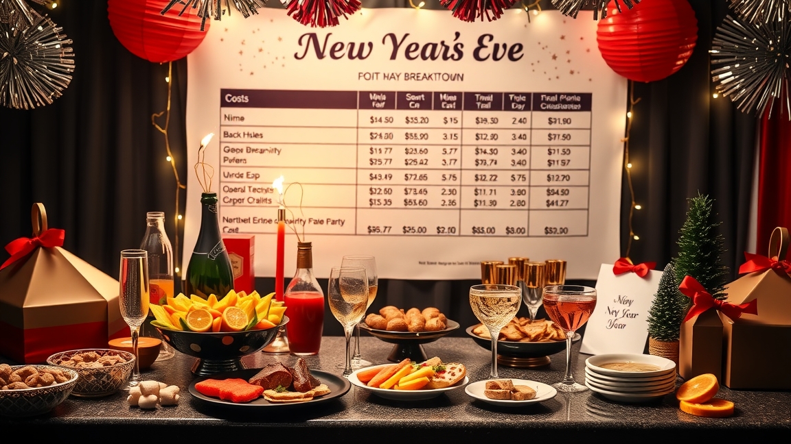 Szilveszteri buli tervezés költségei és ünnepi dekoráció