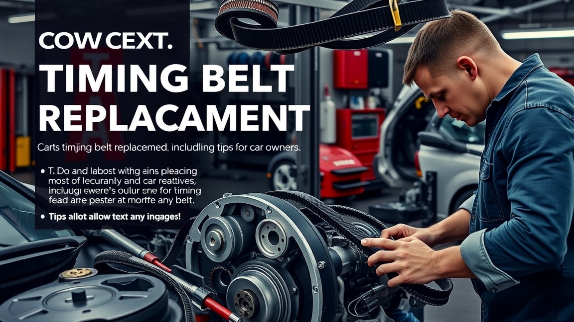 Vezérműszíj csere autószerelés közben, tippek autótulajdonosoknak.