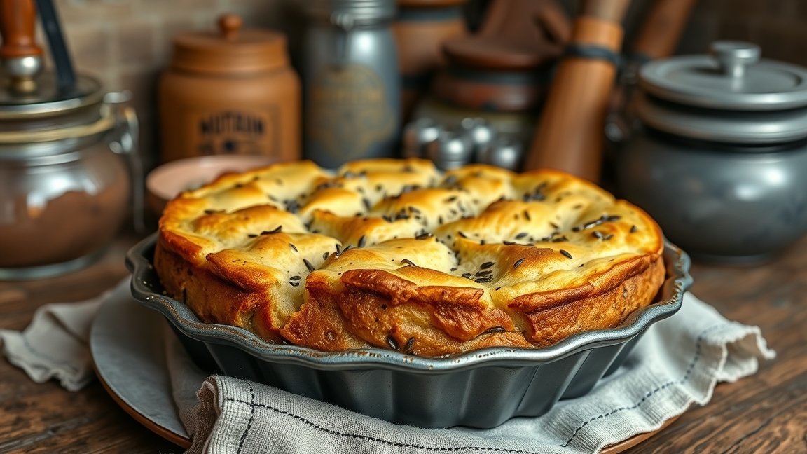 Friss, sütött mákos guba egy díszes tálon.