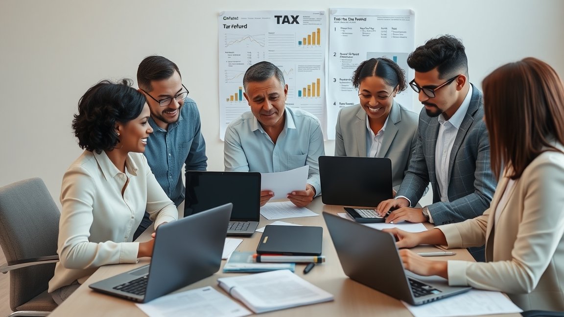 Csoport munka az adó-visszatérítés igénylésénél