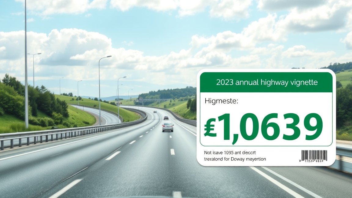 2023 autópálya-matrica ára és autópálya kilátás