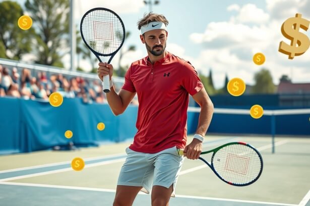Teniszező jövedelme, sport, verseny, pénz, szponzorálás