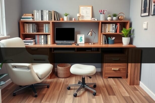 Moderne terapeuta iroda, számítógép és székek