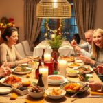 Családi karácsonyi vacsora 2025-ben, örömteli pillanatok.