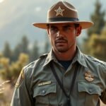 Természetvédelmi őr szakszerűen öltözve a természetben