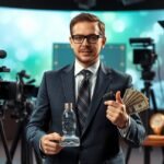 TV-műsorvezető pénzbeli juttatással és vízpalackkal a stúdióban