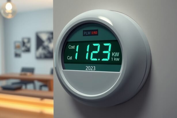 Modern elektromos mérőóra 2023-as adatokkal