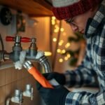 Téliesített csaptelep karbantartása otthoni környezetben