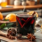 Forralt bor fűszerekkel és narancsszeletekkel