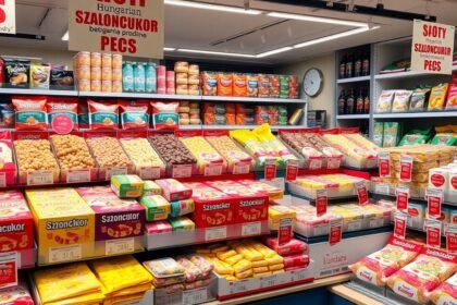 Szaloncukor választék karácsonyi édességboltban