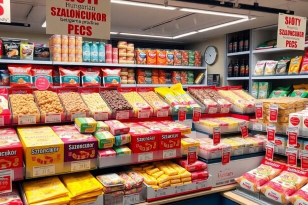 Szaloncukor választék karácsonyi édességboltban