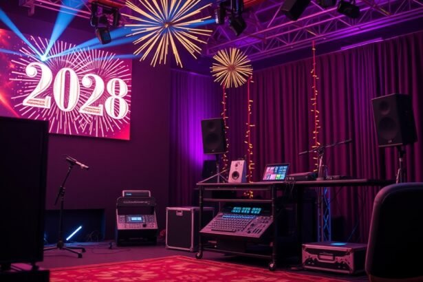 Szilveszteri buli technika bérlés, hang- és fénytechnika